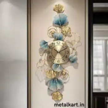Multicolour Decorative Iron Wall Clock 